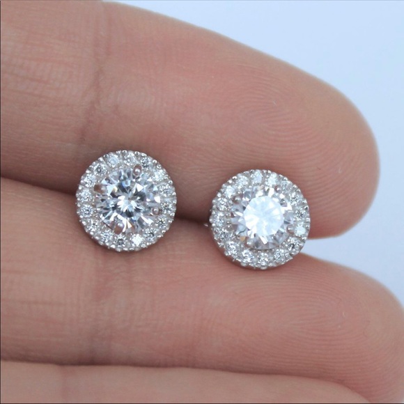 Jewelry - 925 Sterling Silver AAA CZ Earrings